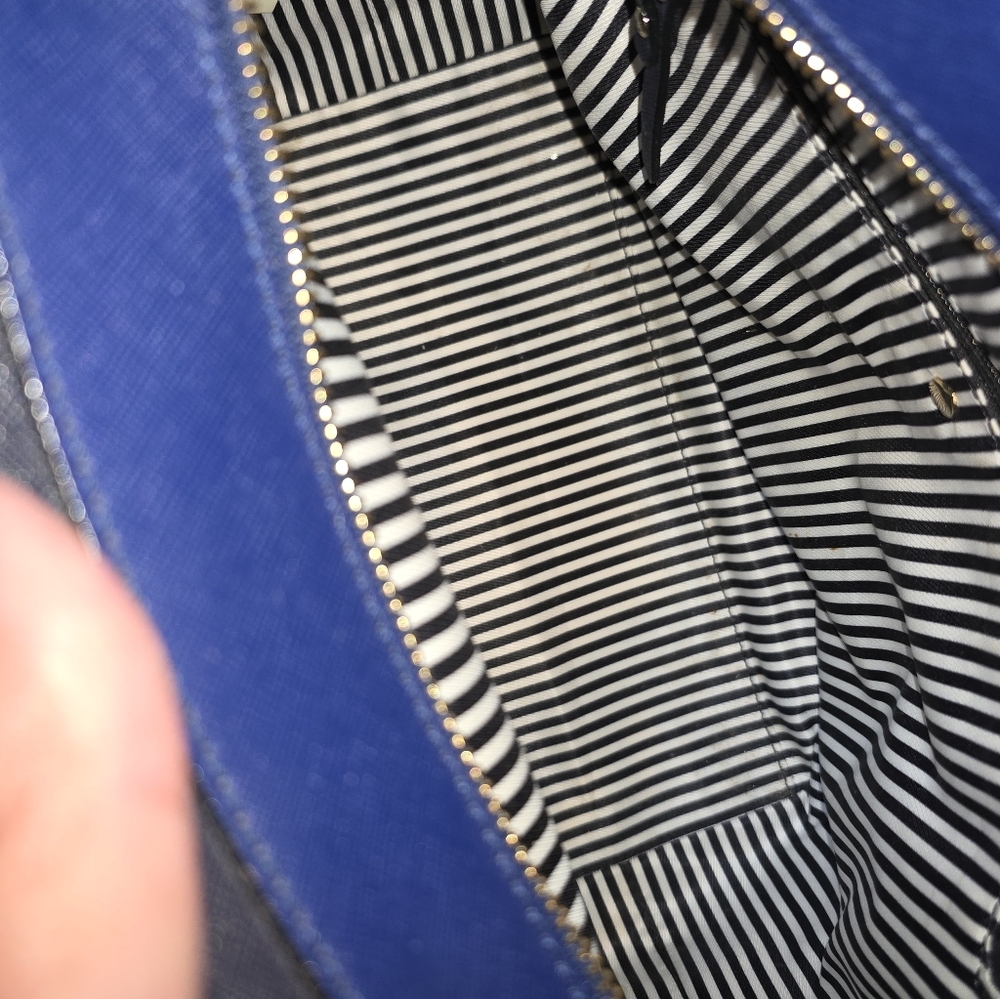 Kate Spade Blue and Black Satchel - Picture 5 of 5